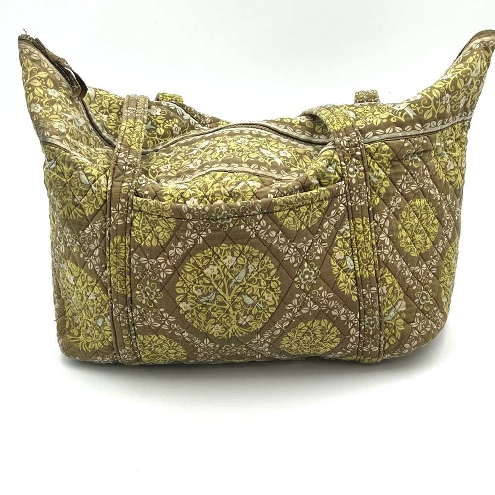 Vera Bradley Yellow and Brown Quilted Tote